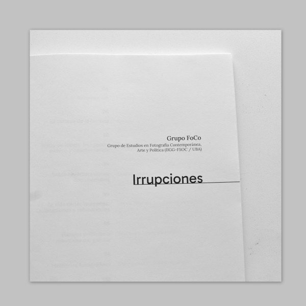 Irrupciones - Grupo FoCo